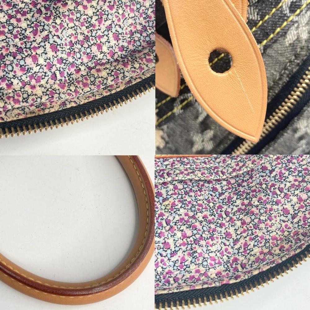 Louis Vuitton Black Denim Patchwork 30 Handbag Sp… - image 8